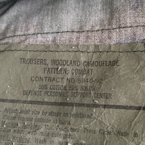 military pants and fuel jacket size large pants long Woodland camouflaged - Picture 4 of 4